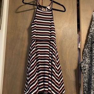 Striped A line Dress